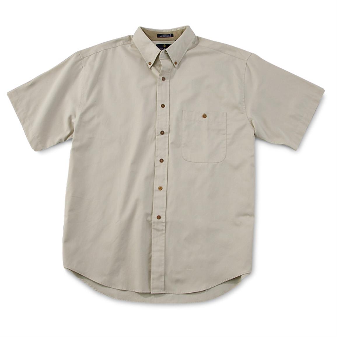 Bill Blass® Short - sleeved Gabardine Shirt - 141159, Shirts at ...