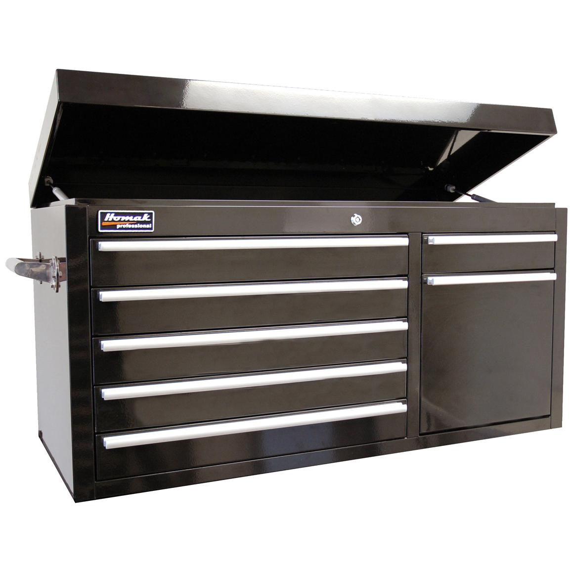 Homak Professional 41 7 Drawer Upper Tool Chest 141629