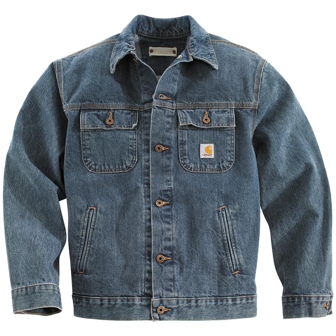 Carhartt® 1889™ Denim Jacket - 141725, Insulated Jackets & Coats at ...
