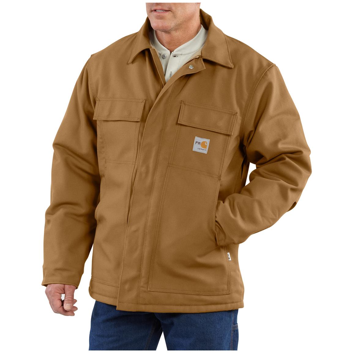 Carhartt® Flame - resistant Duck Traditional Coat - 141750, Uninsulated ...