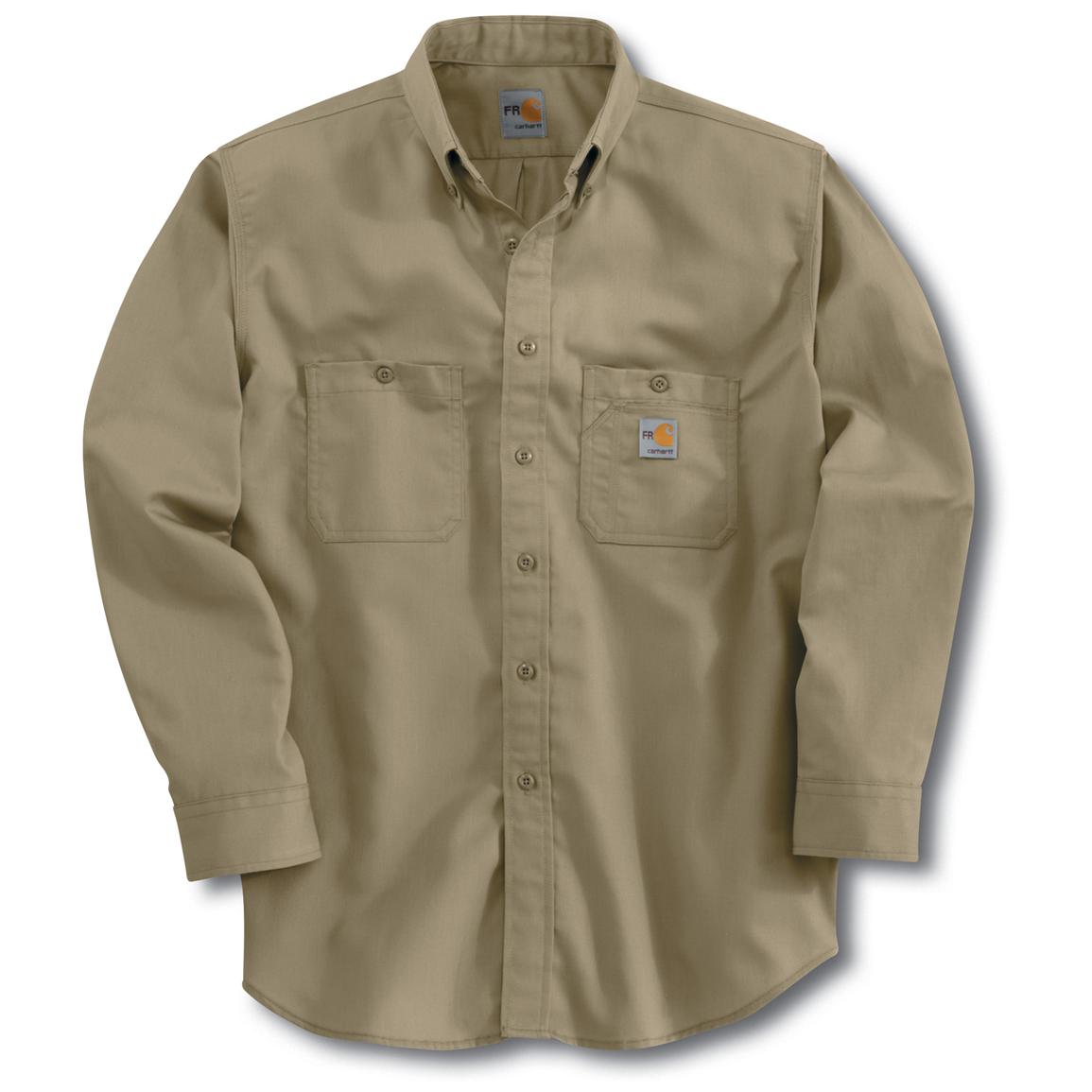 Carhartt® Flame - resistant Lightweight Twill Tradesman Shirt - 141752 ...