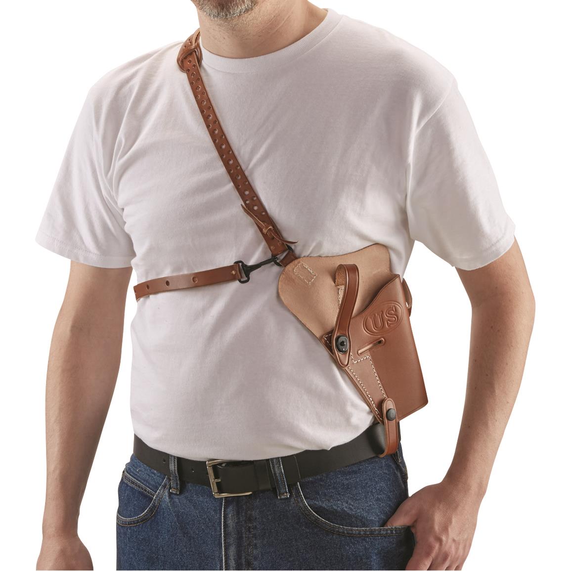 Military-Style Shoulder Holster, 1911A1 .45/ Beretta 92F 9mm, Right