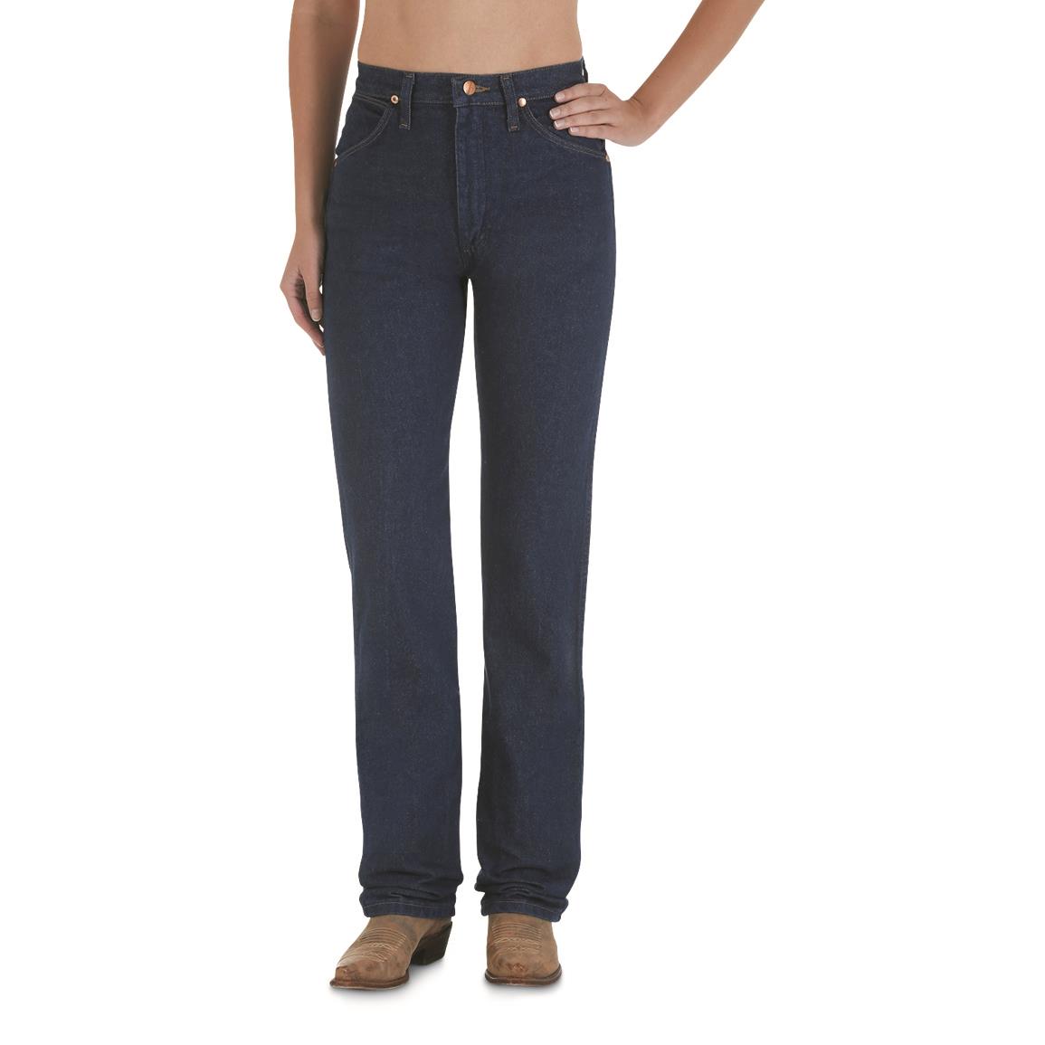 Wrangler® Women's 30" Inseam Cowboy Cut Slim Fit Jeans, Prewashed Indigo
