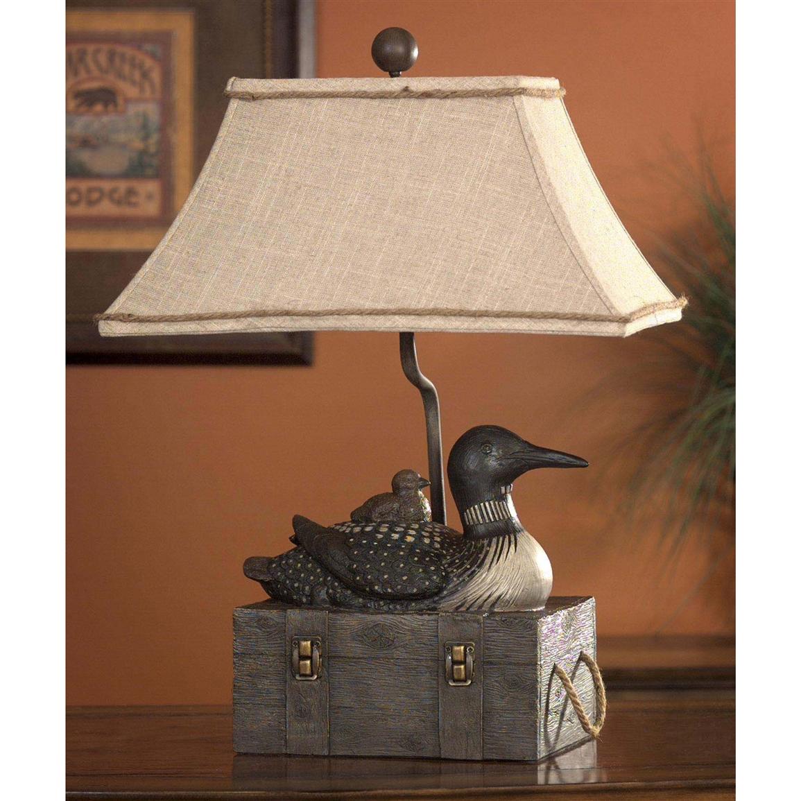 Vintage Verandah® Weathered Loon Table Lamp 142078, Lighting at