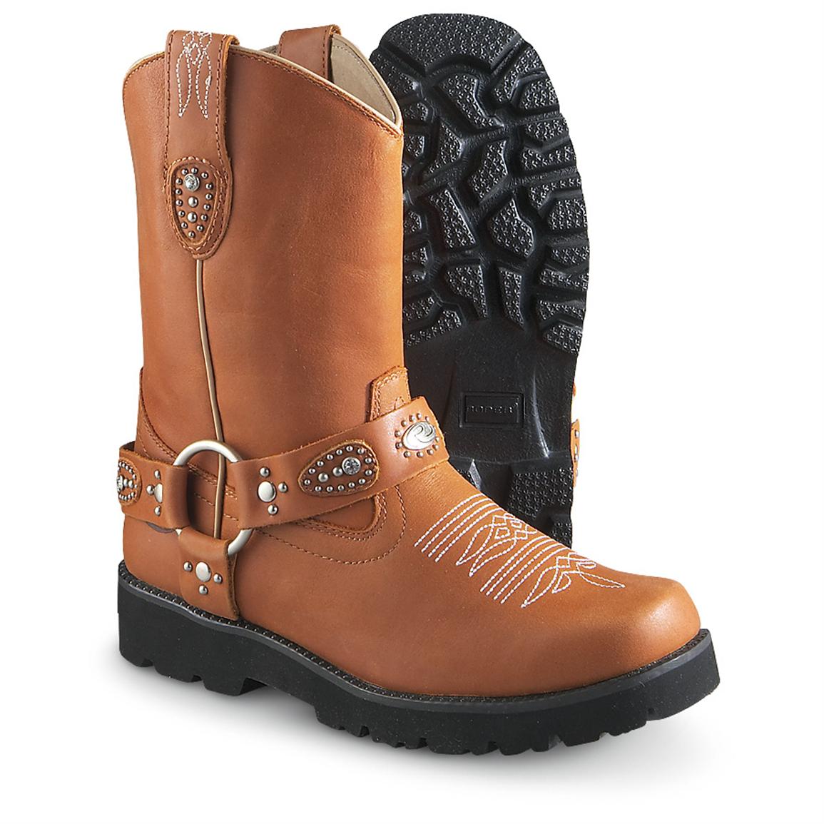 Women's Roper® Western Harness Boots, Tan 142270