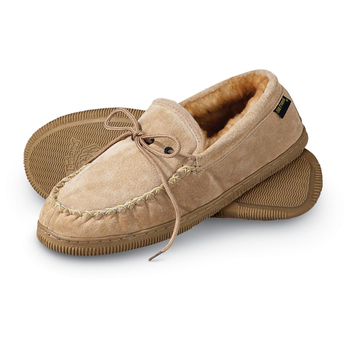 Men's Old Friend® Cloth Clogs, Chestnut - 142819, Slippers at Sportsman ...