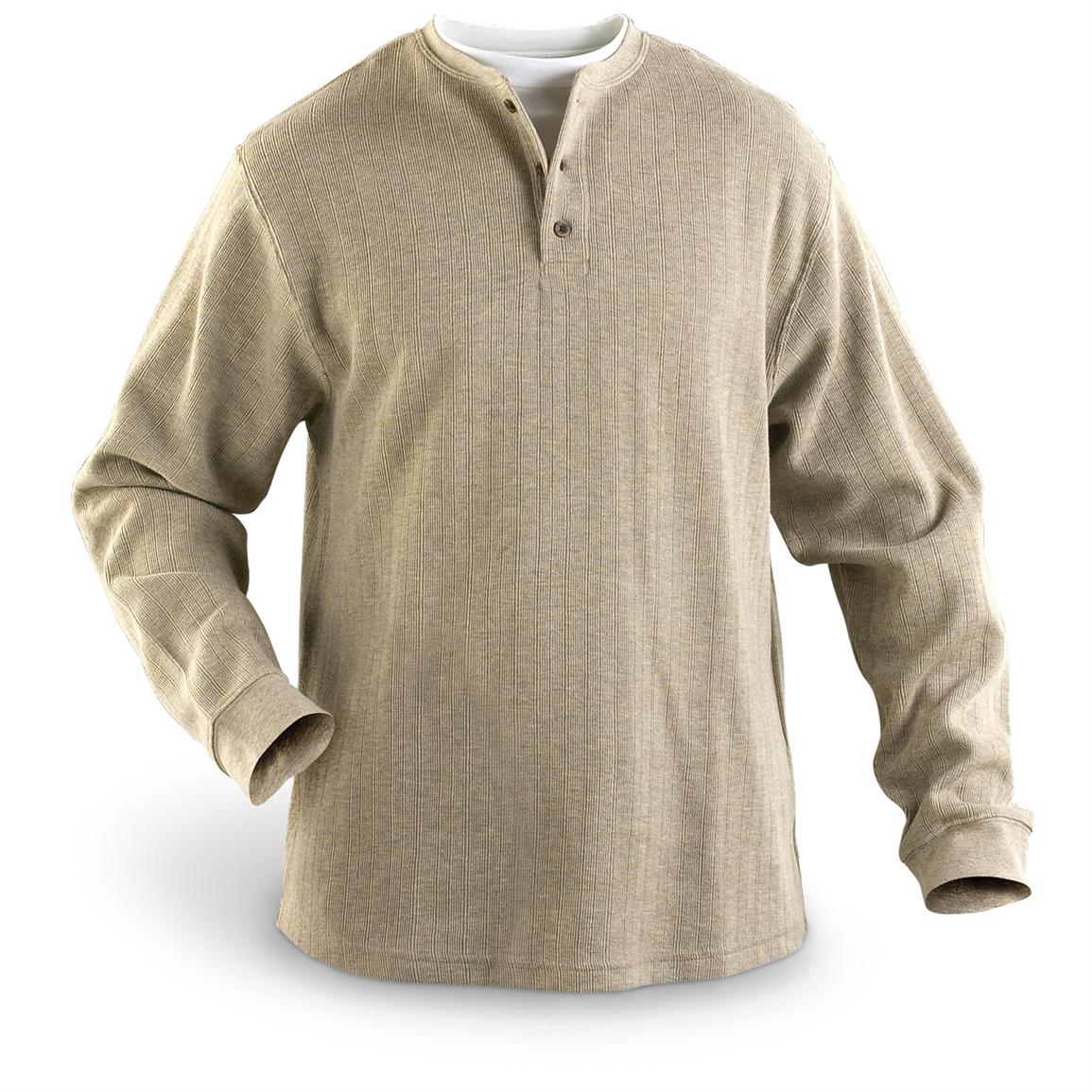 Haggar® Drop Needle Henley - 143009, Shirts at Sportsman's Guide