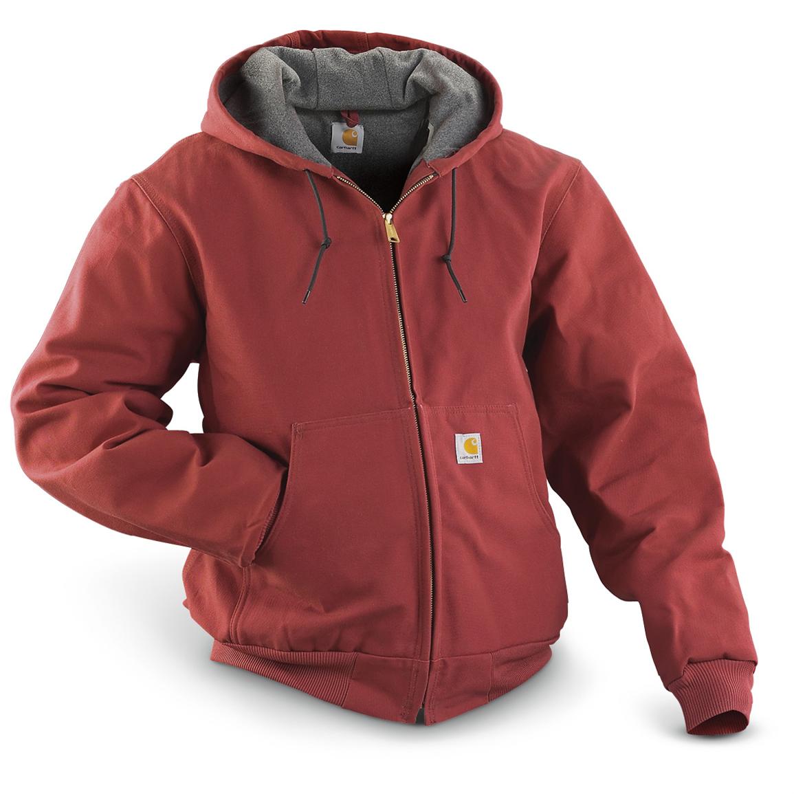 Carhartt® Active Jacket, Dark Red - 143234, Insulated Jackets & Coats ...