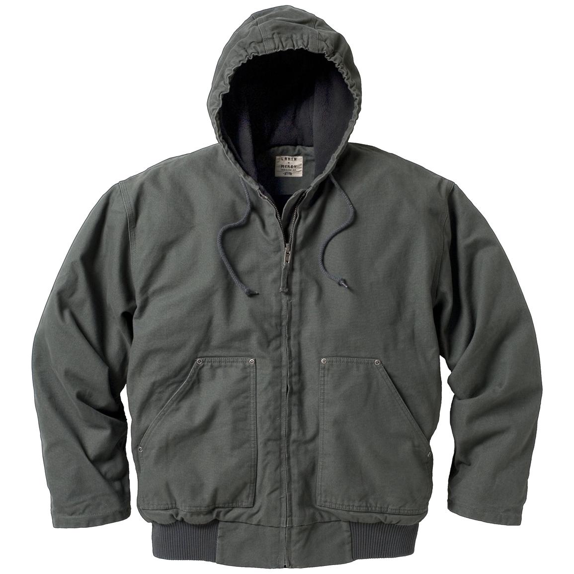 Lakin-McKey® Men's Fleece Hooded Jacket - 143399, Insulated ...