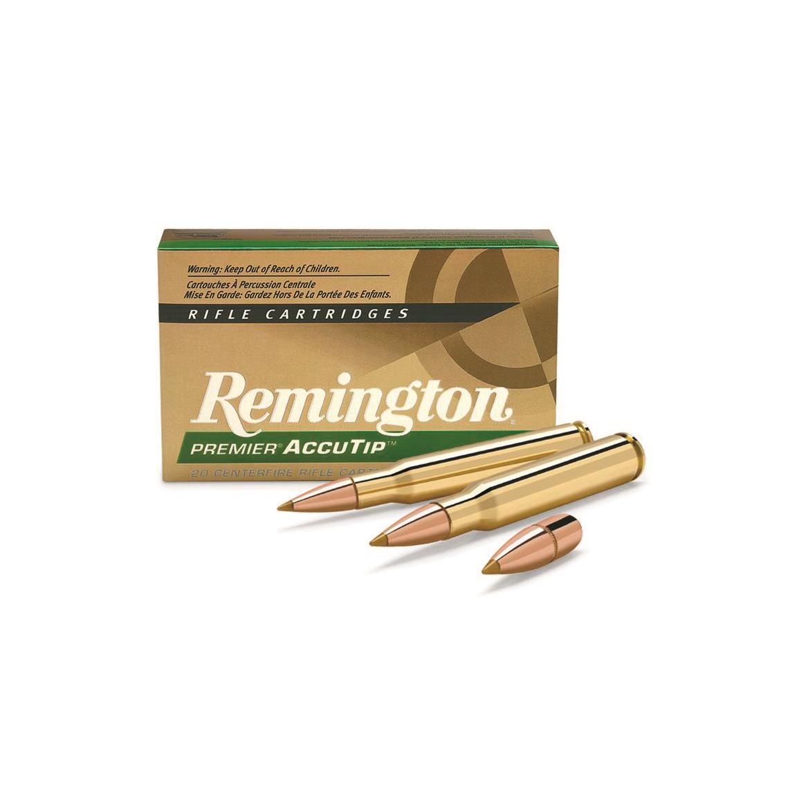 Remington Accutip Rifle Ammo, .30-06 Springfield, Accutip-BT, 180 Grain, 20 Rounds