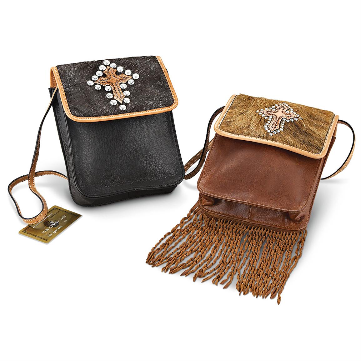 Montana Silversmiths® Leather Cross Purse 144313, Purses & Handbags