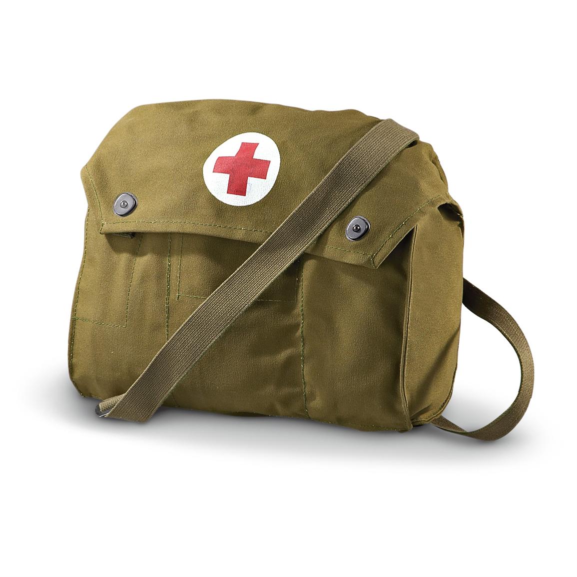 New Finnish Military Medic Shoulder Bag, Olive Drab - 144456, Shoulder ...