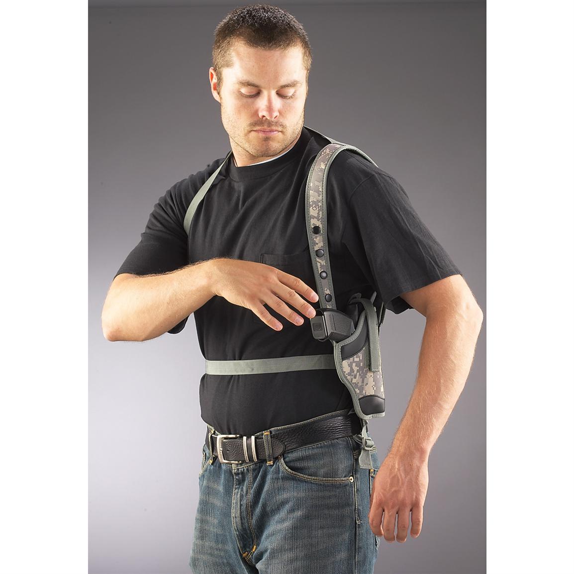 Polyester Pistol Shoulder Holster Medium Large Frame Handguns Right Hand Holsters At