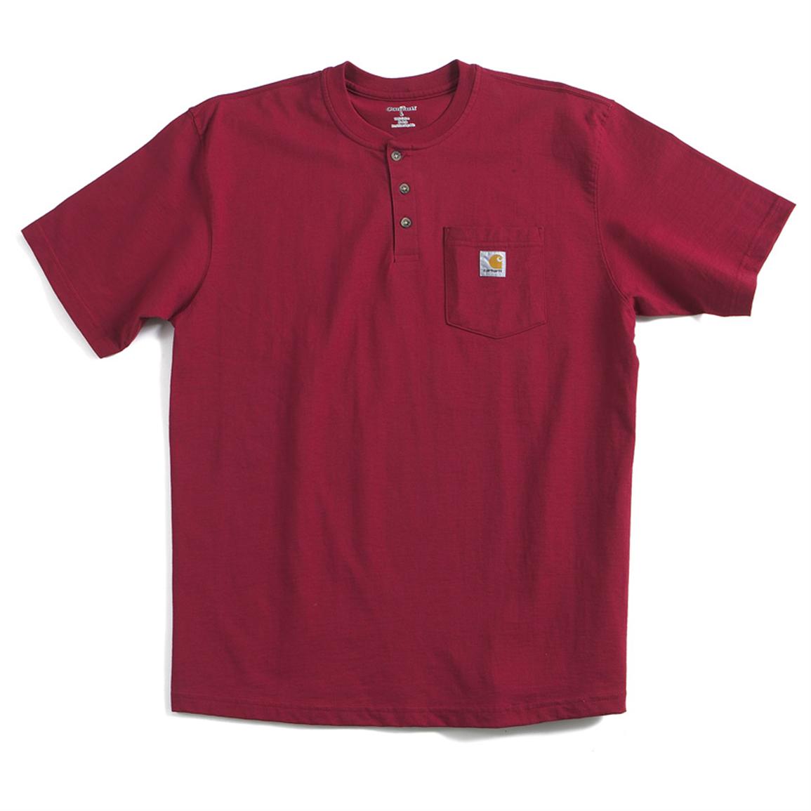 Carhartt® Short - sleeve Pocket Henley - 145132, Shirts at Sportsman's ...