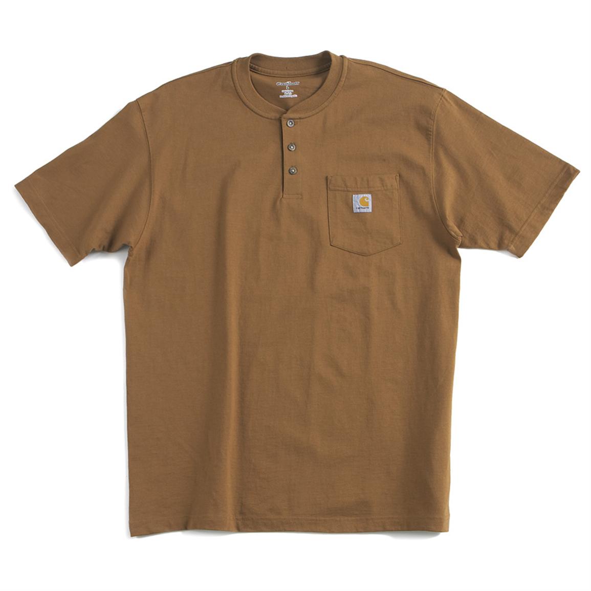 Carhartt® Short - sleeve Pocket Henley - 145132, Shirts at Sportsman's ...