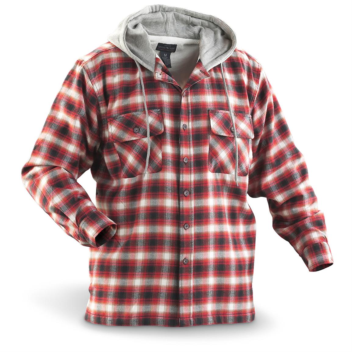 Moose Creek® Thermal Hoodie - 145194, Shirts at Sportsman's Guide