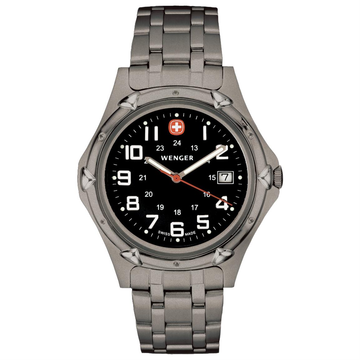 Men's Wenger® Standard Issue XL Titanium Watch - 145914, Watches at ...