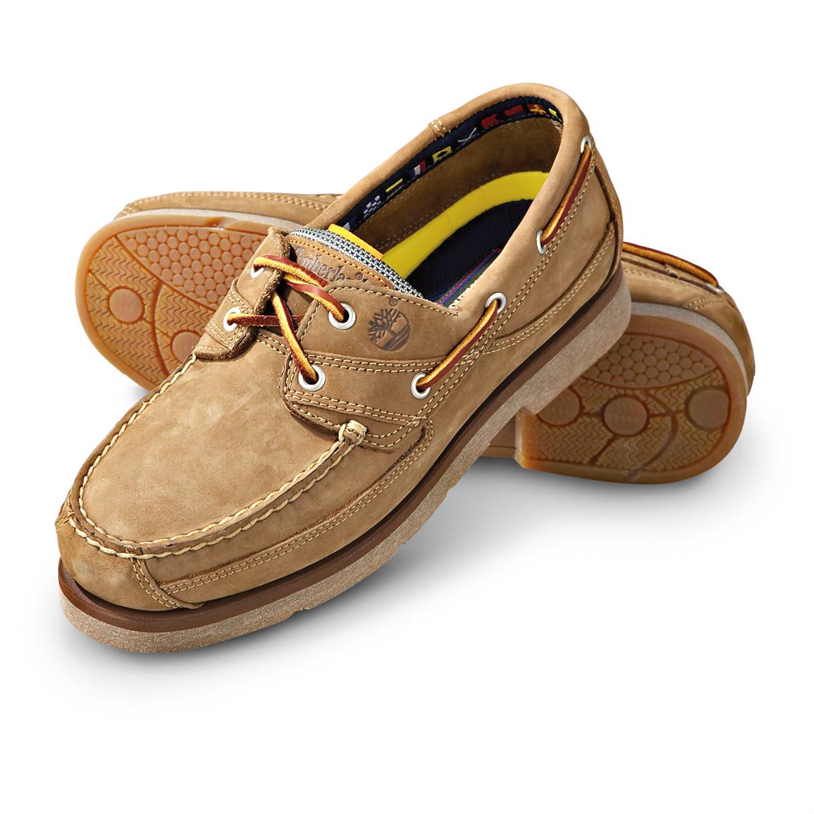 Men's Timberland® Echo Bay Boat Shoes, Smoke - 146076, Boat & Water ...