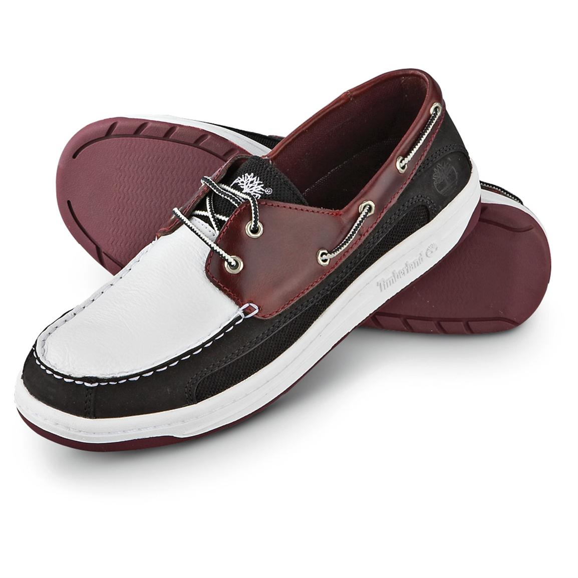 white timberland boat shoes