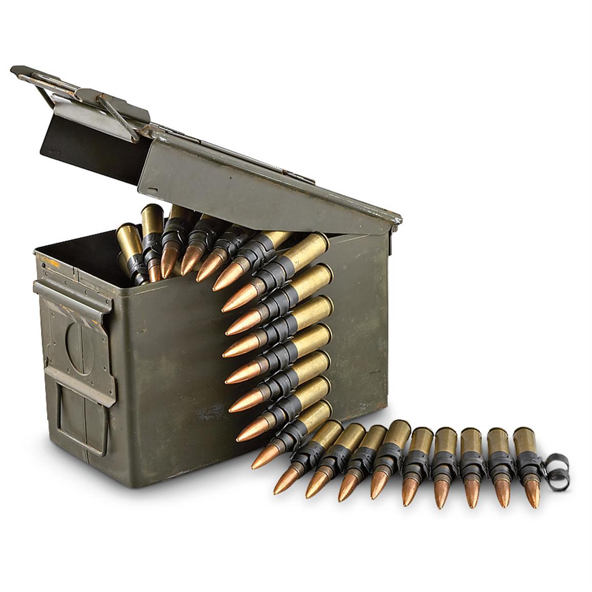 100 Rds 50 Cal 668 Gr Bmg Linked Ammo 50 Bmg Ammo At Sportsman S Guide