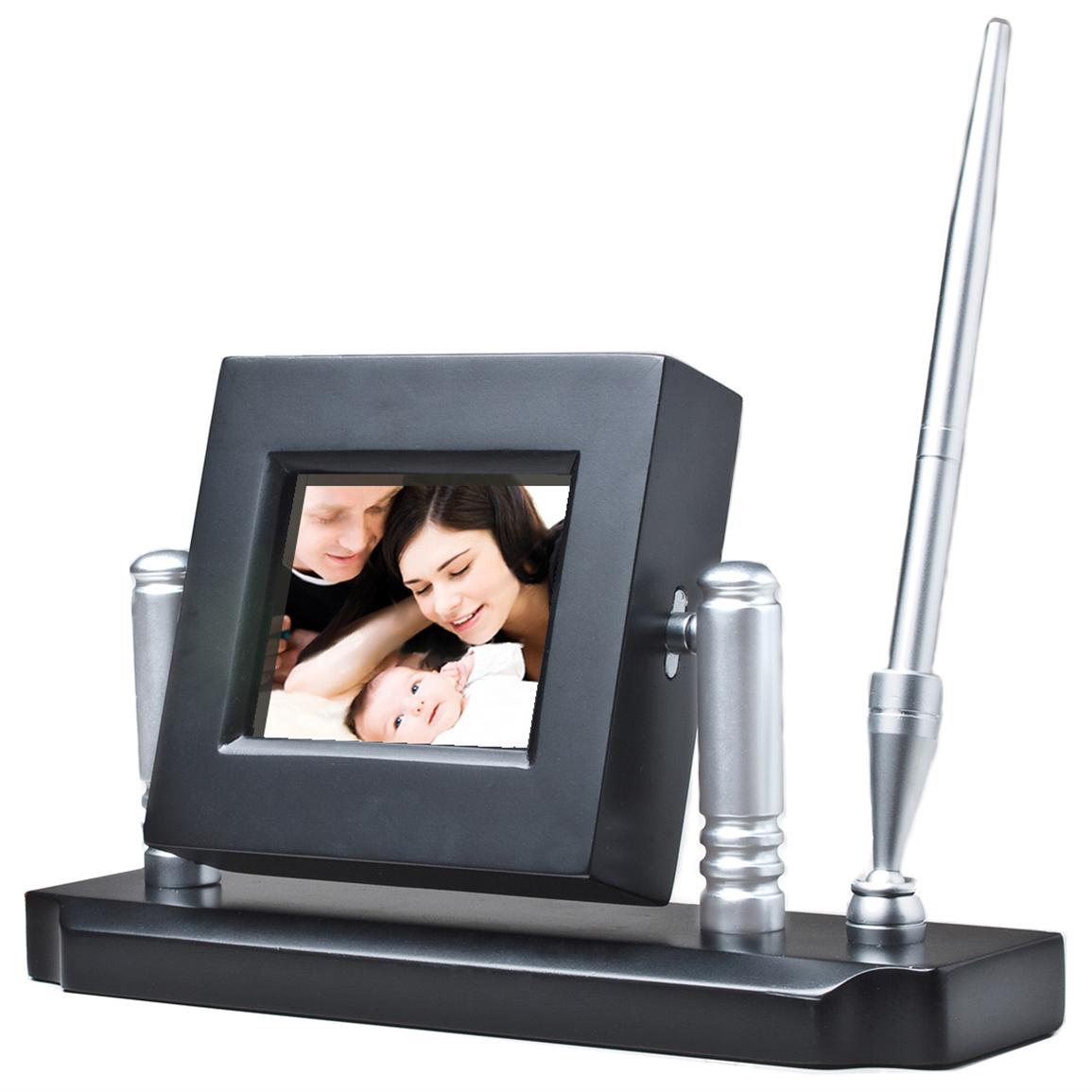 TAO® Digital Photo Pen Holder and Clock, Black 146557, at Sportsman's