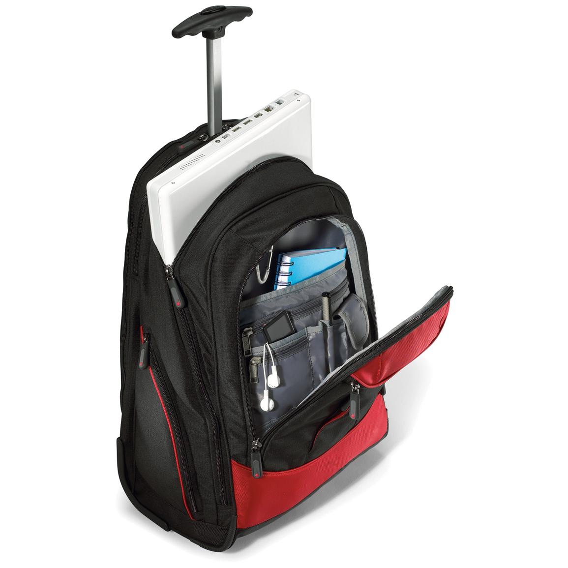 Samsonite® Small Wheeled Backpack - 146789, Camping Backpacks & Bags at Sportsman&#39;s Guide