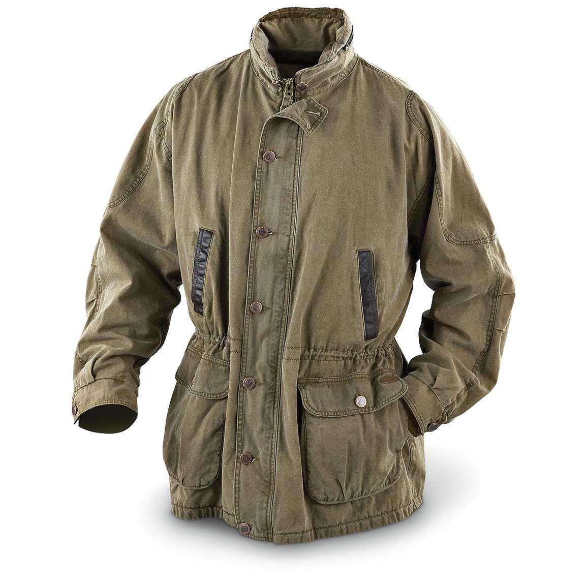 Kakadu® Oilskin Scrub Jacket, Brown - 146877, Insulated Jackets & Coats ...