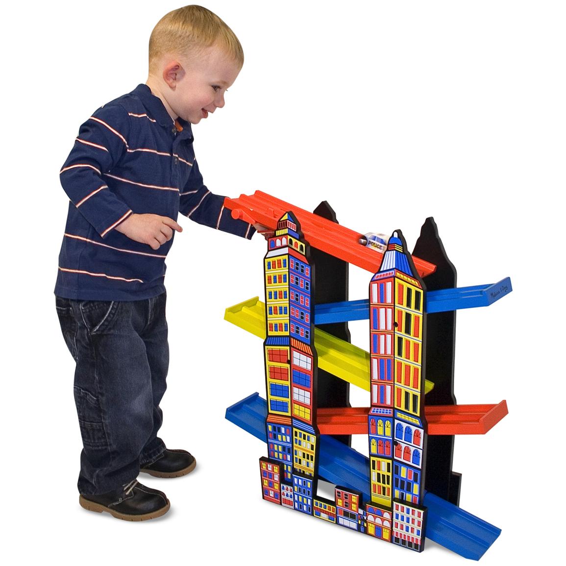 melissa and doug city ramp racing set