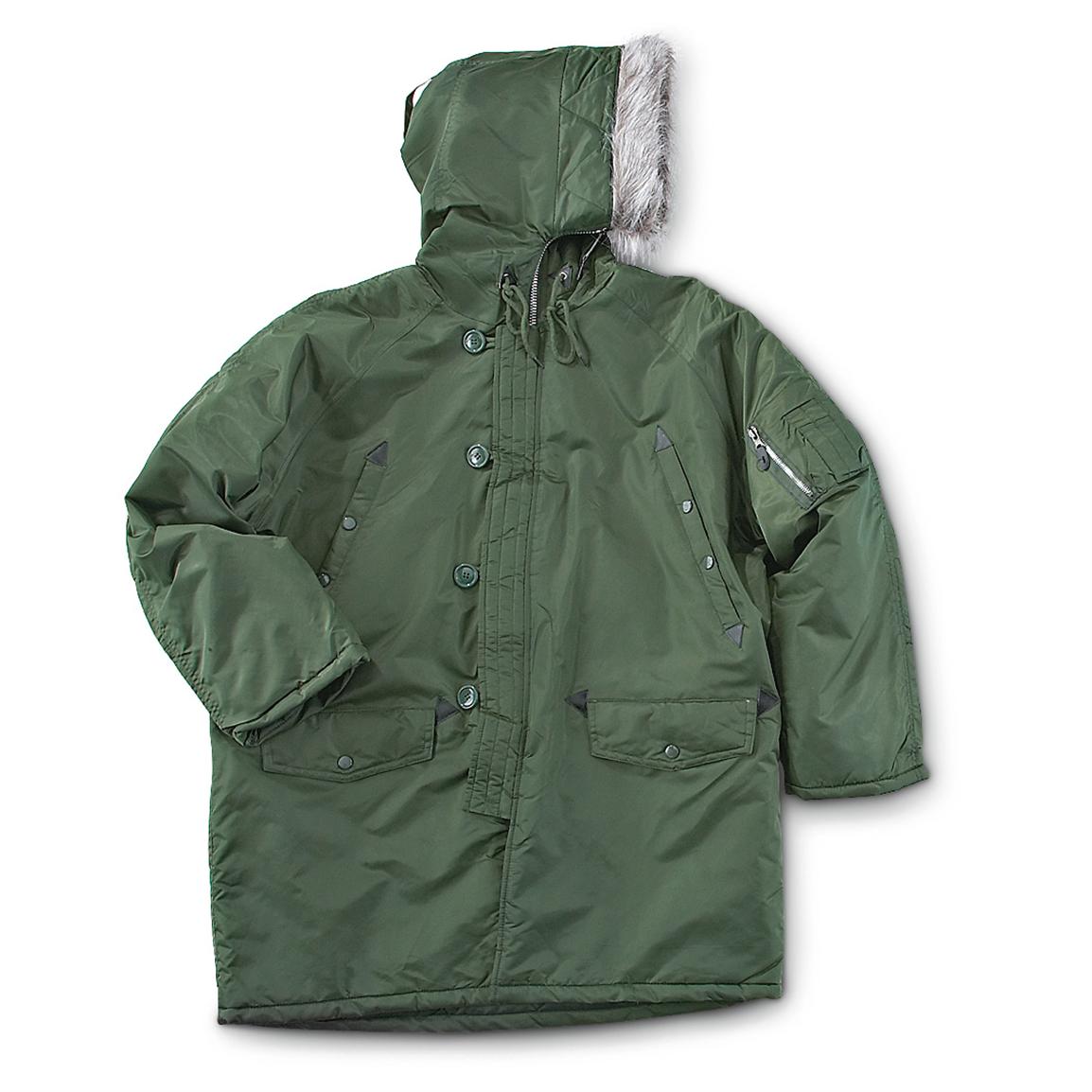 Military - style N3B Insulated Parka - 147166, Insulated Jackets ...