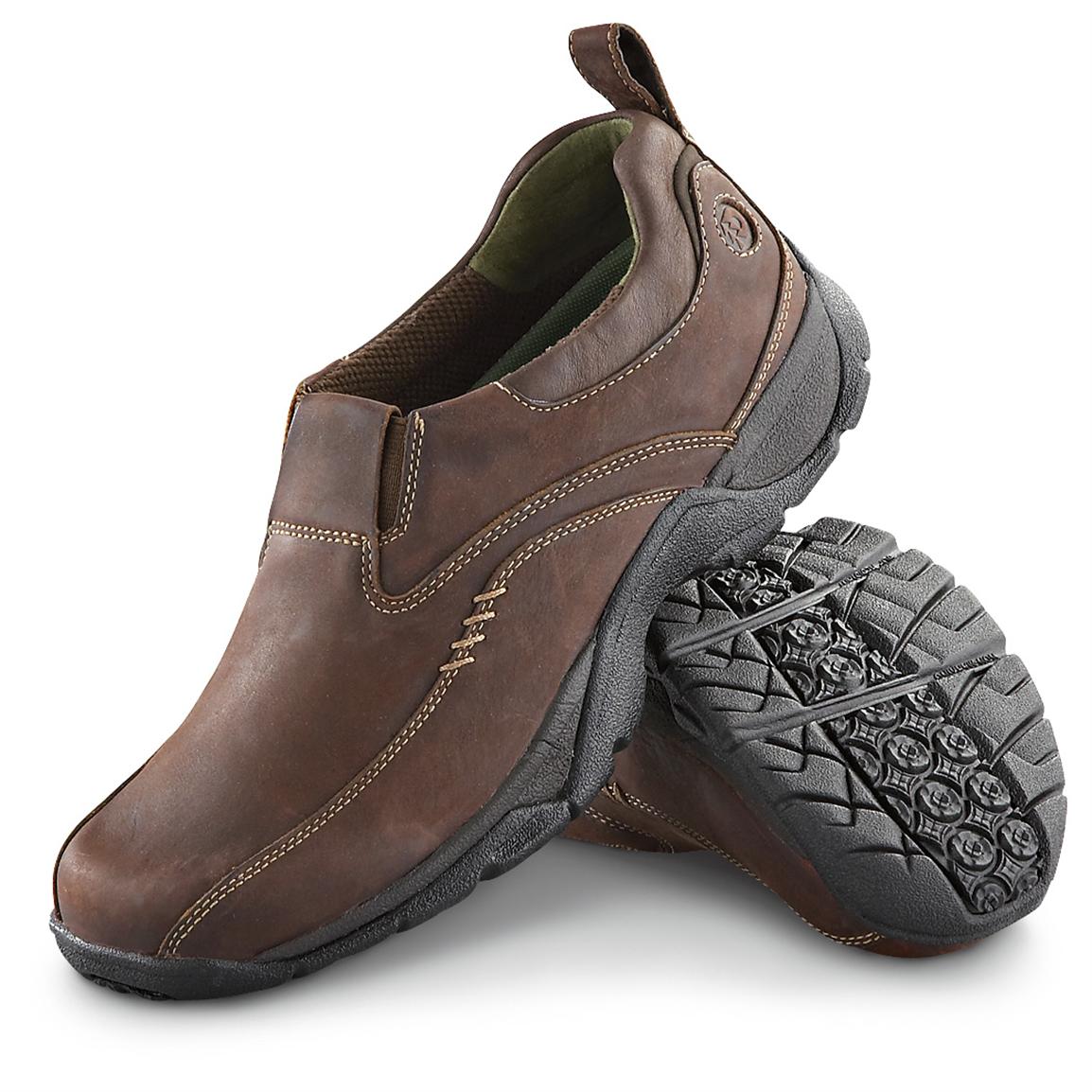 Men's Dunham® Waterproof Rutland Slip-ons, Brown - 147206, Casual Shoes ...
