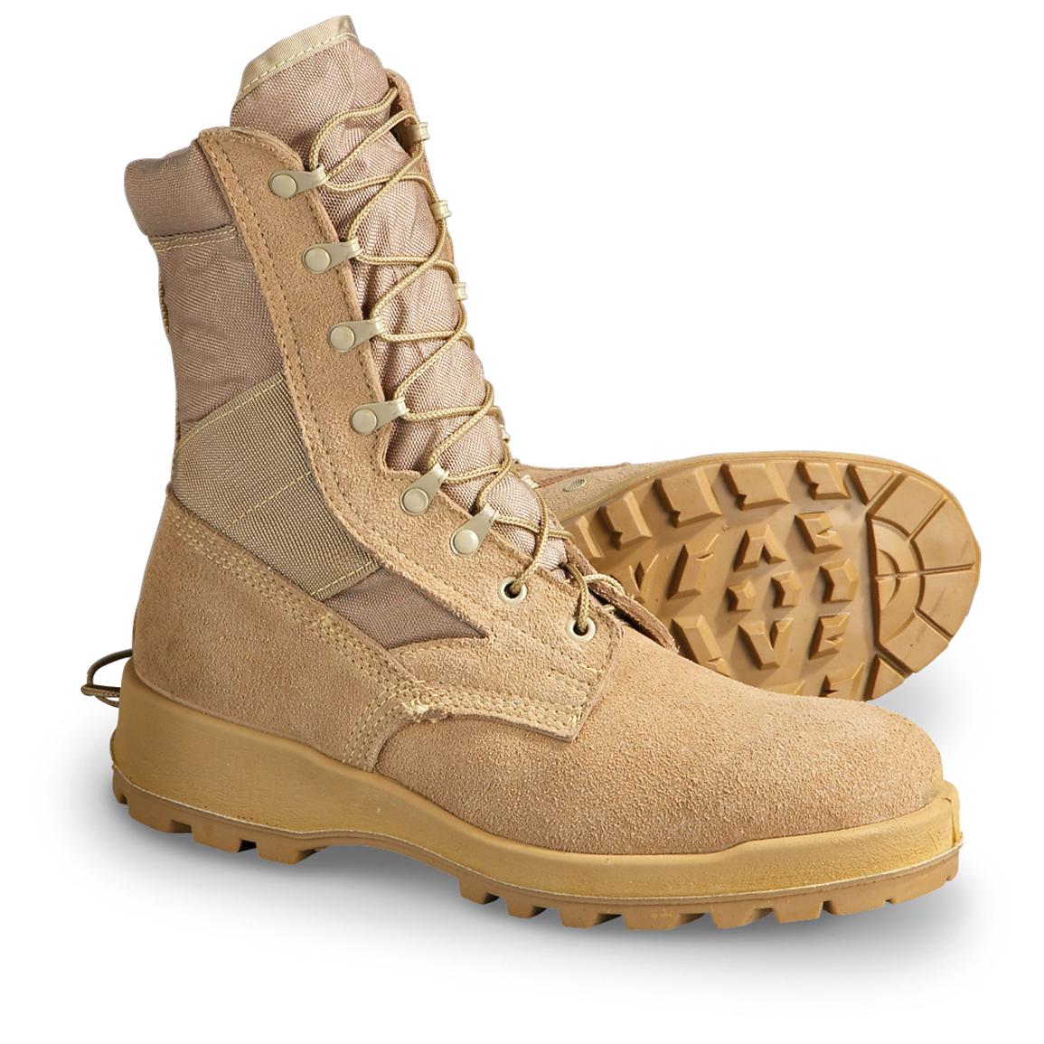 Men's Hot Weather V - Trax® Wellco® Boots, Desert Tan - 147939, Combat ...