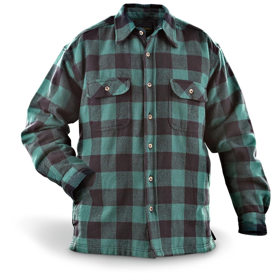 Hazel Creek® Lined Flannel Shirt Jacket, Tall Sizes - 148679, Shirts ...