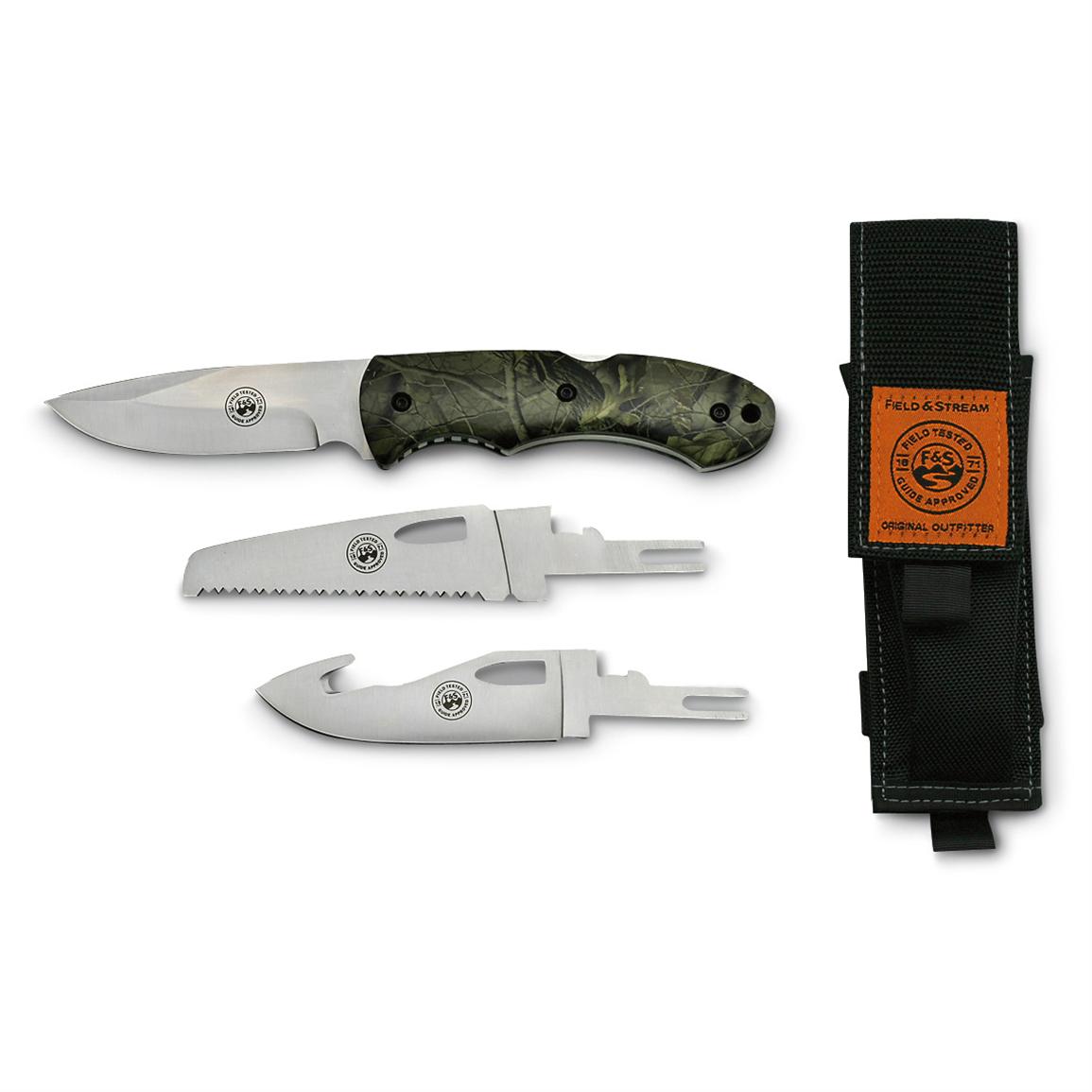 Field & Stream® Stag Guthook Knife 148354, Fixed Blade Knives at Sportsman's Guide