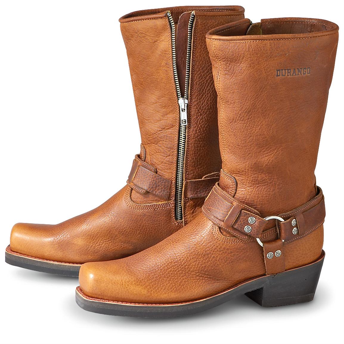 Men's Durango Boot® Side - zip Engineer Boots, Brown - 148370, Cowboy ...