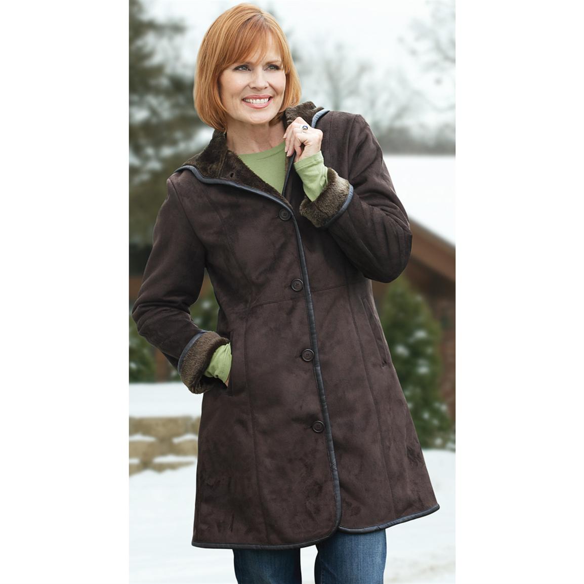 Women's Columbia™ Hooded Parka, Brown - 148396, Insulated Jackets ...