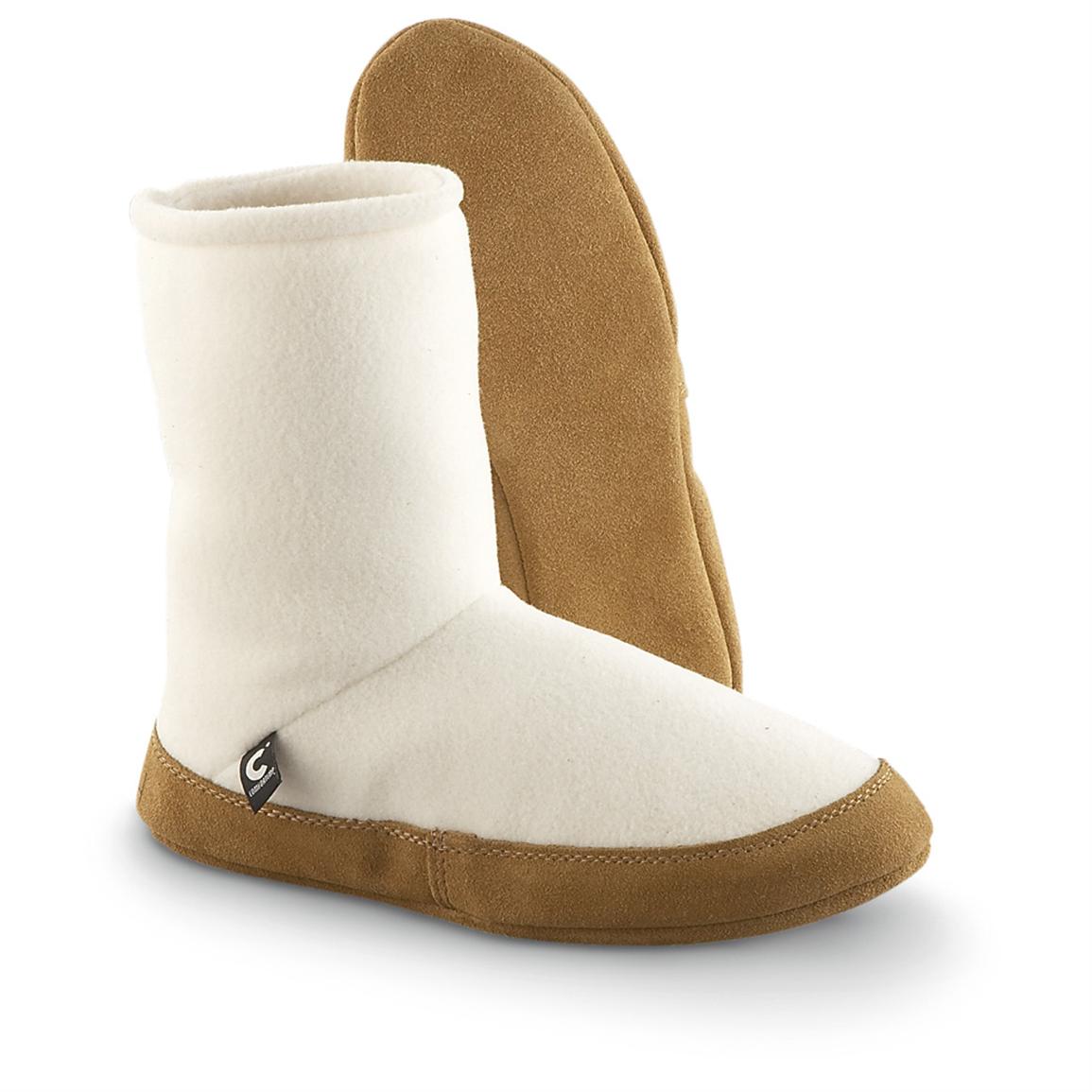 Women's ComforTemp® Mid Fleece Slippers, Ivory 148535, Slippers at