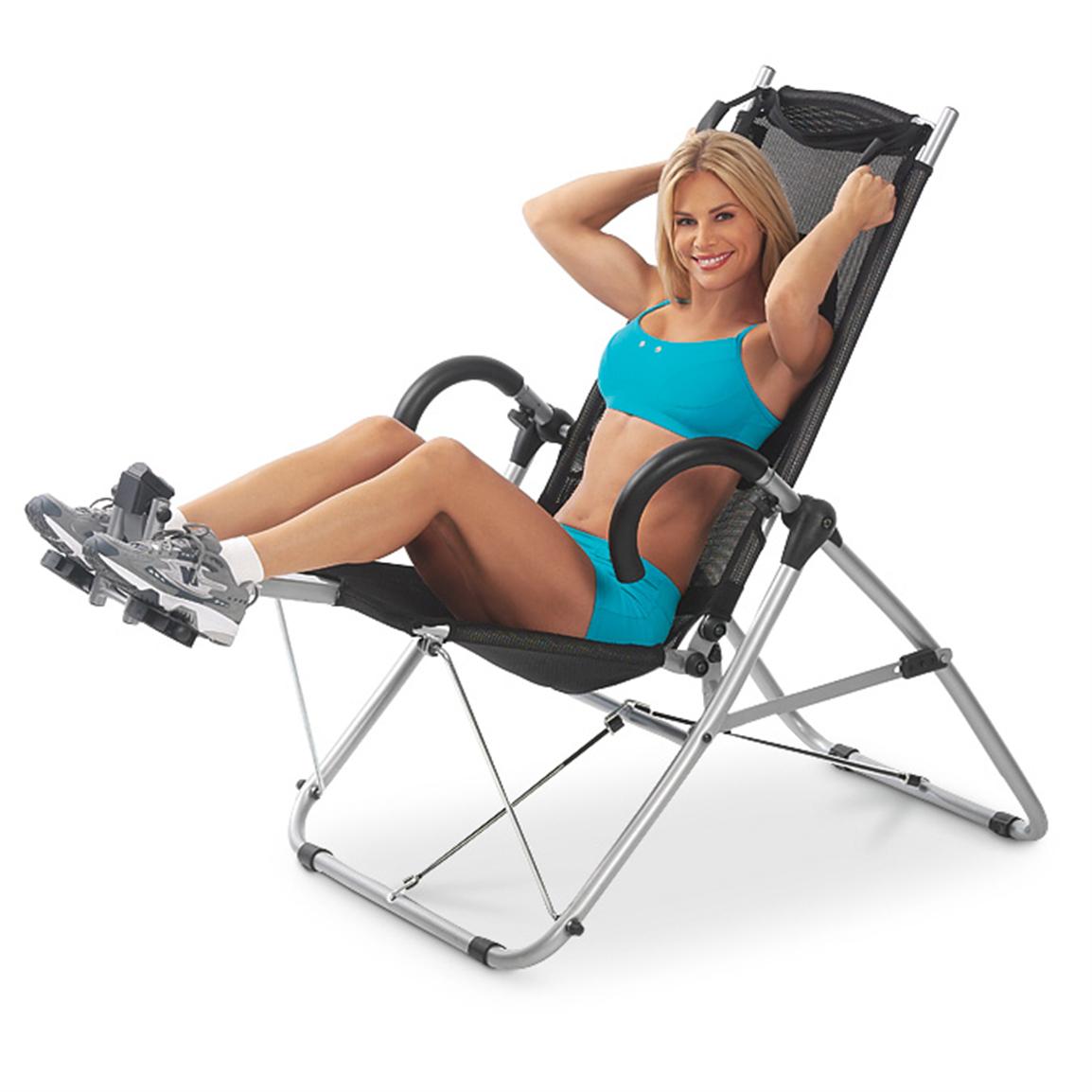 Fitness Quest® Ab Lounge XL Pro, Black - 148771, at Sportsman's Guide