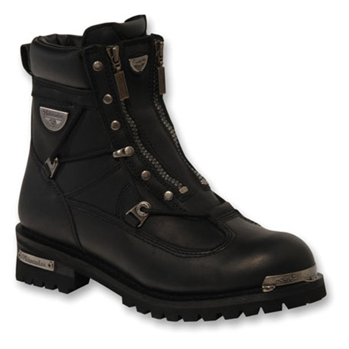 Men's Milwaukee® Throttle Boots, Black - 148828, Motorcycle & Biker ...