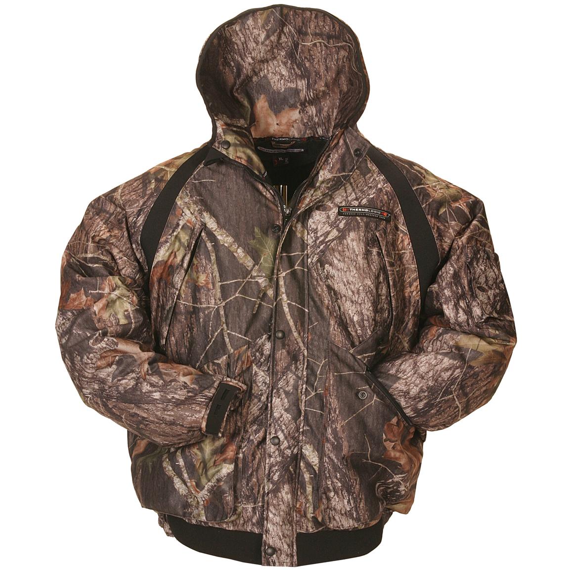 Thermologic® Heated Bomber Style Hunting Jacket 148963, Camo Jackets at Sportsman's Guide