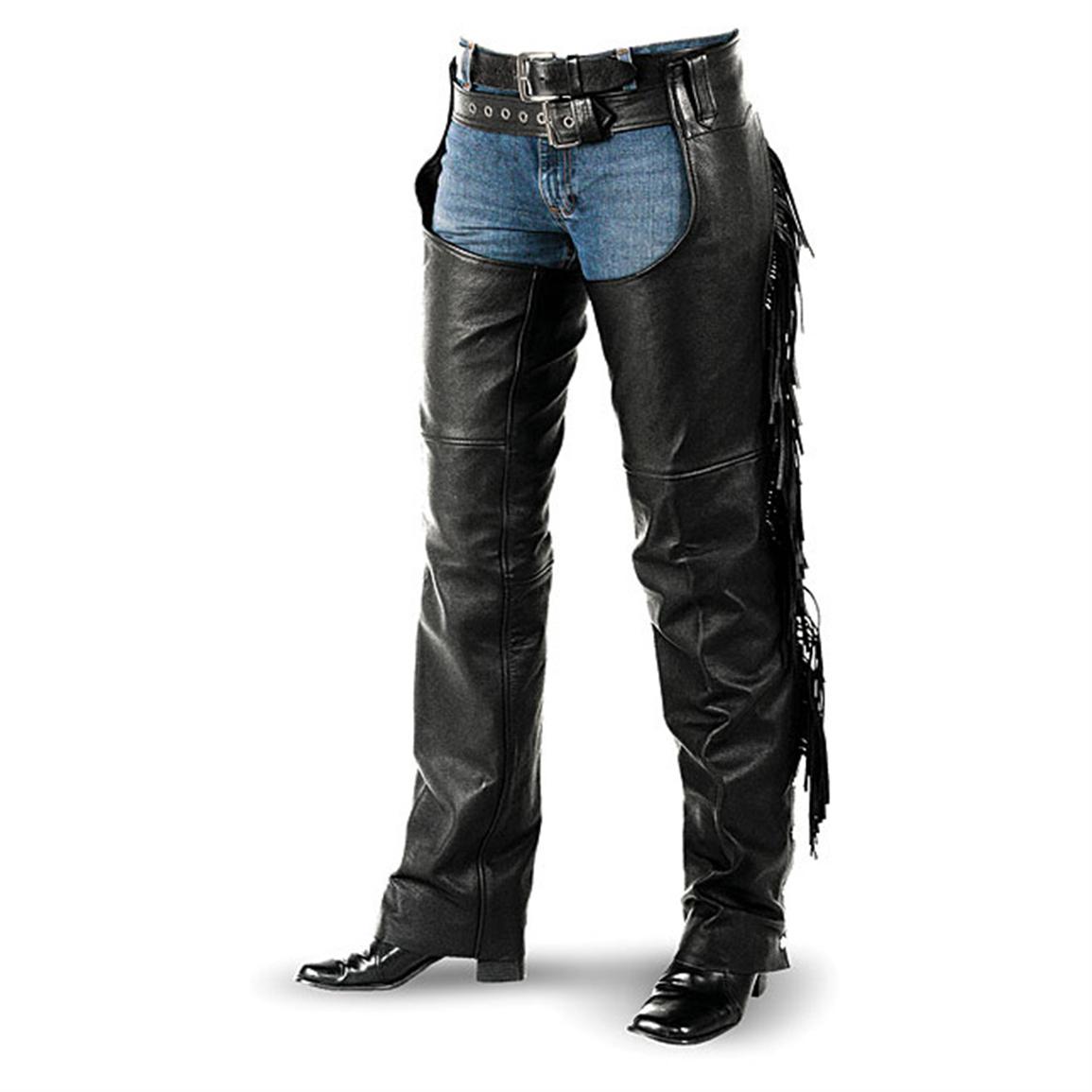 Interstate Leather Womens Fringe Chaps 149106 Jeans Pants And Shorts
