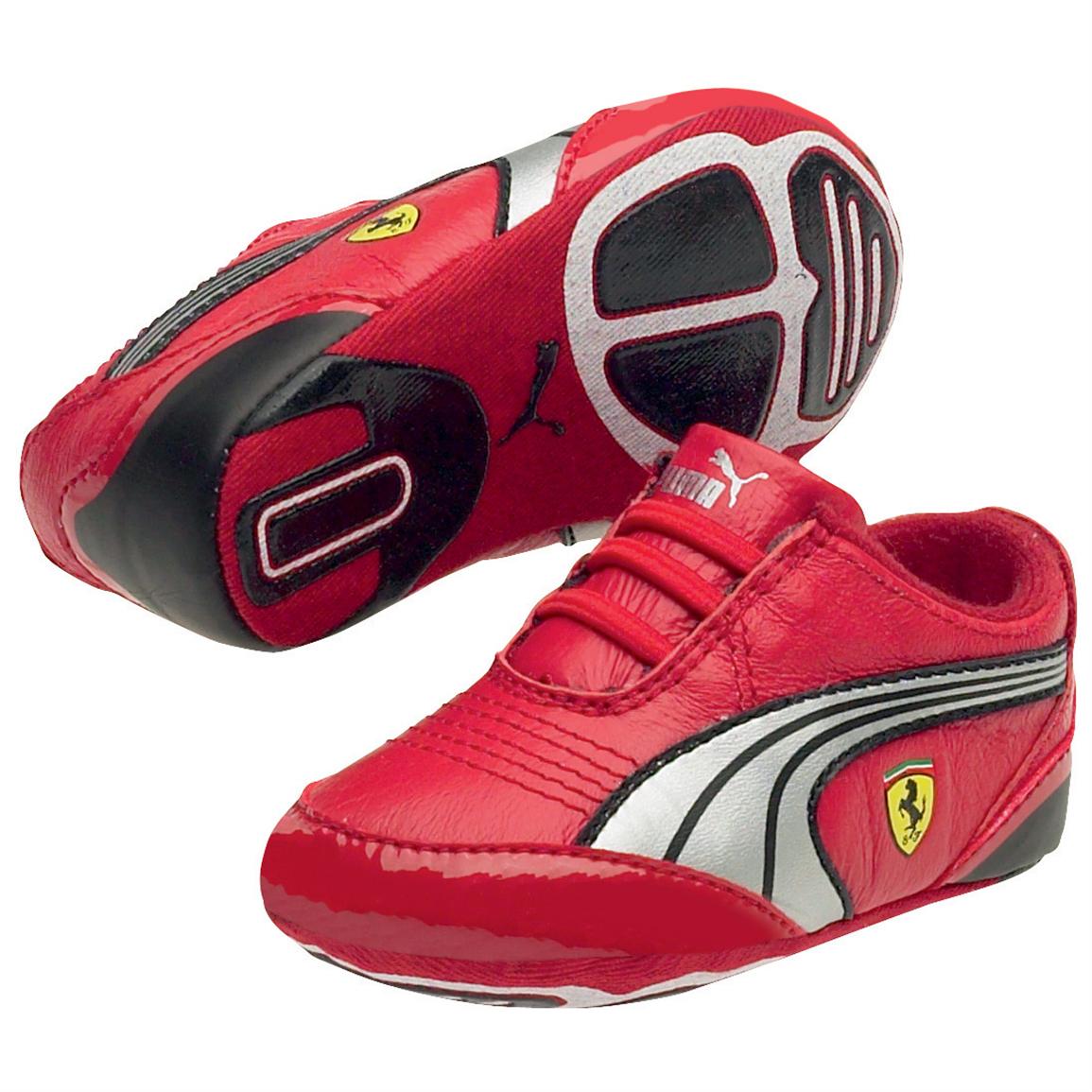 Infants' Puma® SF Ferrari Scattista Lo Street Shoes, Red / Silver ...