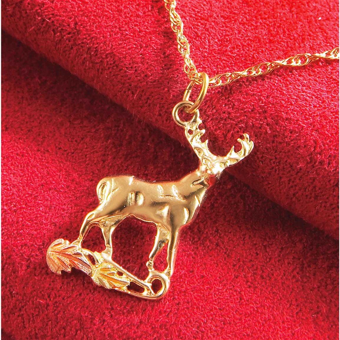 Sterling Silver Buck Necklace from Stamper Black Hills Gold® - 149622 ...