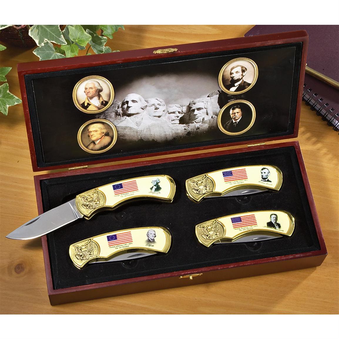 4 Pc. President's Knife Set 149707, Folding Knives at Sportsman's Guide