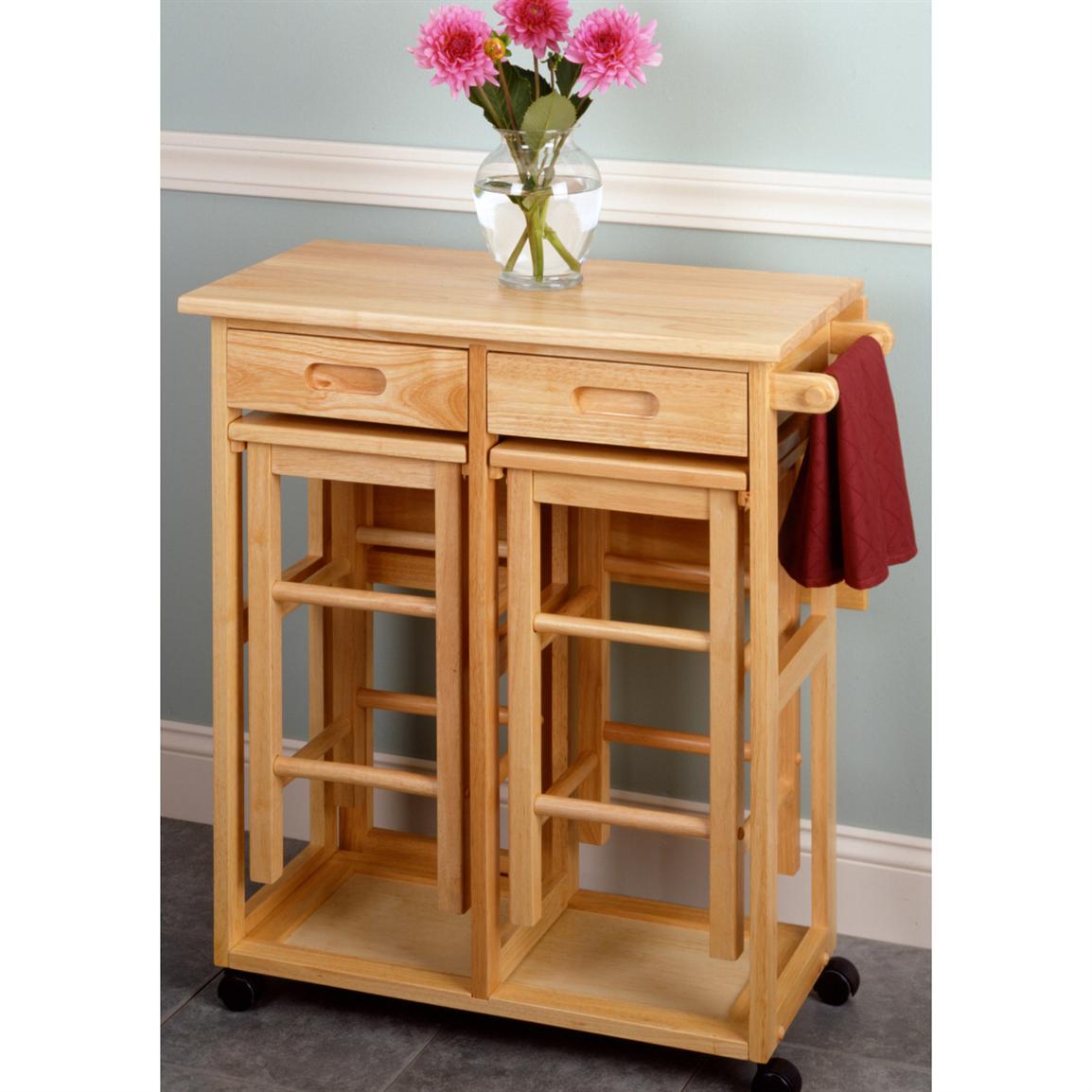 Winsome Square Breakfast Bar with 2 Stools - 151049 ...