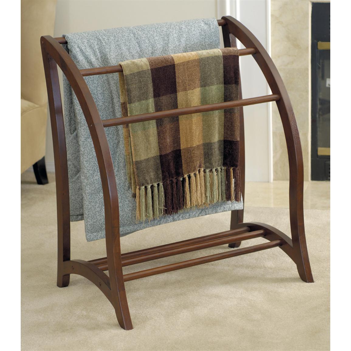 Winsome® Walnut Blanket Rack - 151244, Living Room Furniture at