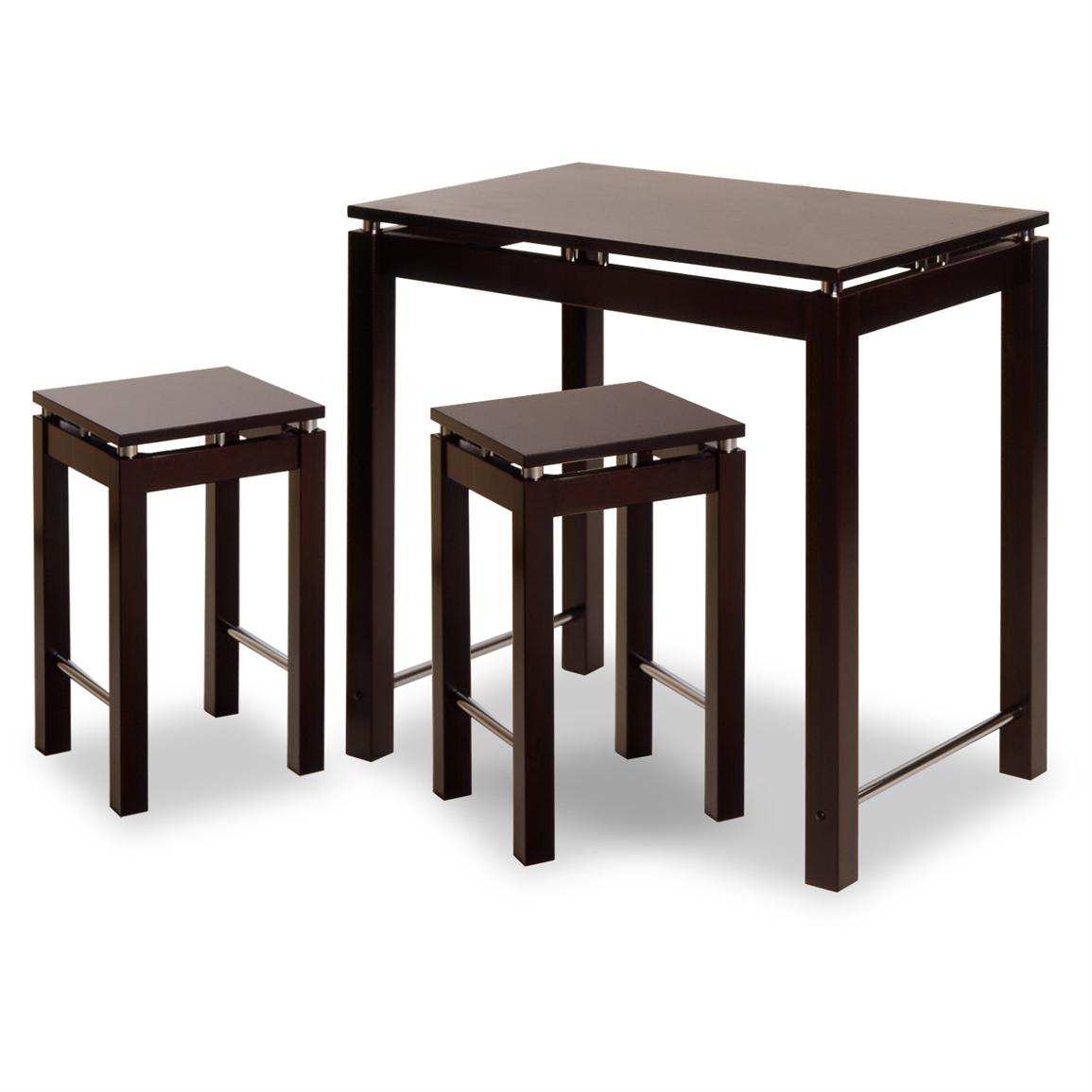 Winsome® Linea Kitchen Island Table with 2 Stools - 151429 ...