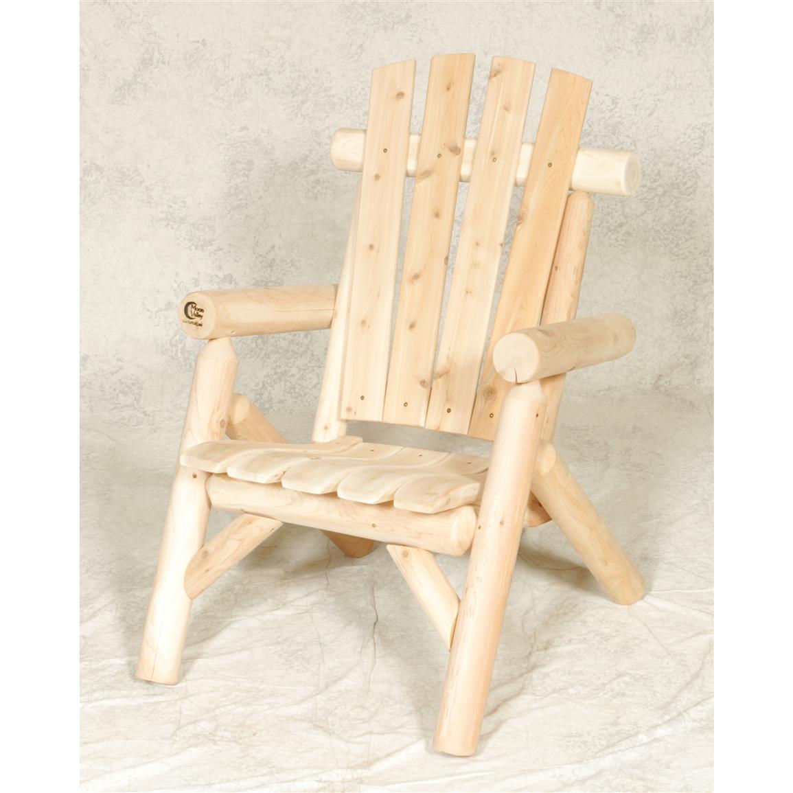 Moon Valley 28" Cedar Log Lawn Chair - 151699, Patio Furniture at