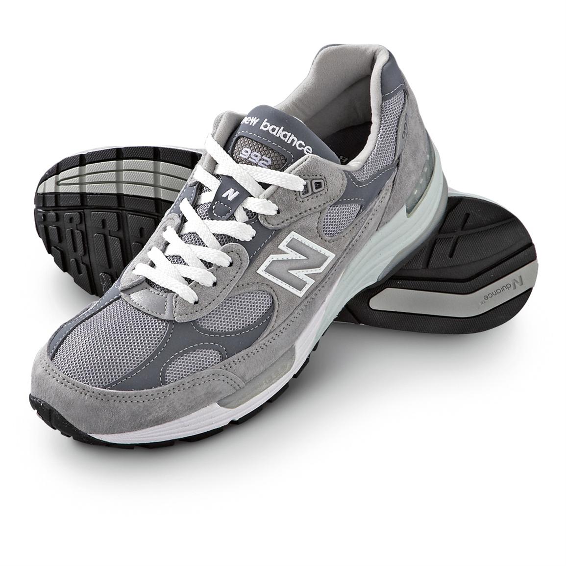 Men's New Balance® 992 Running / Athletic Shoes, Gray / White - 151723 ...
