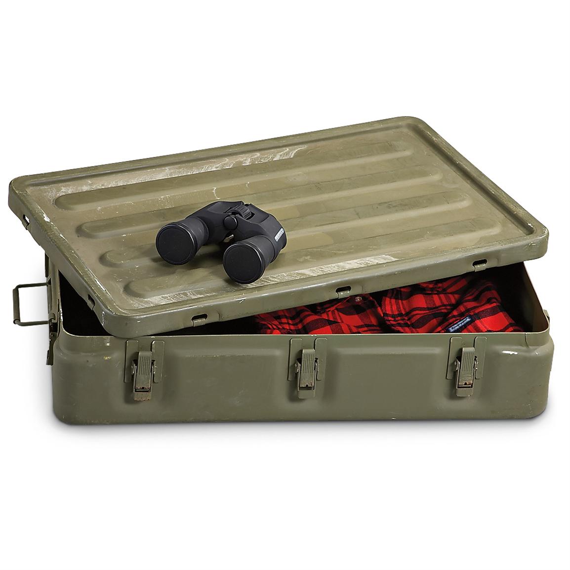 Used U.S. Military Medical Chest, Olive Drab 152151, Storage