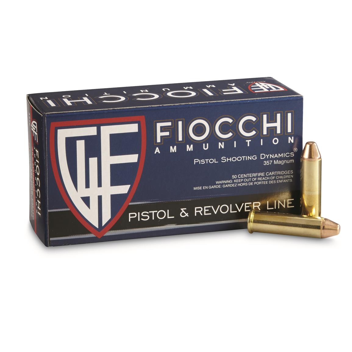 Fiocchi, .357 Magnum, FMJ TC, 142 Grain, 50 Rounds